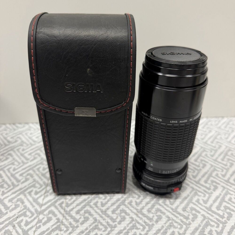 Sigma Zoom-K III 75-210mm f/3.5-4.5 Macro Lens for Canon FD Mount - Japan w Case